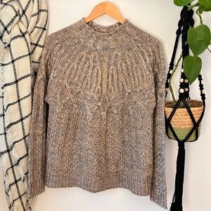 Anthropologie Elsamanda Knit Alpaca Wool Chunky Sweater